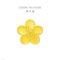 CHOW TAI FOOK 周大福 花月佳期桃花足金吊坠 2.05g F217845