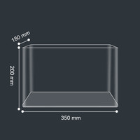 OHPK 欧邦克 超清客厅家用小型鱼缸过滤制氧一体机亚克力自循环生态造景24新款