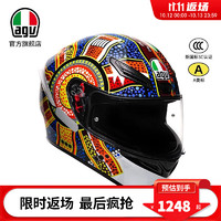 AGV K1S个性版画摩托车头盔机车赛车跑盔四季通勤防雾全覆式 DREAMTIME L