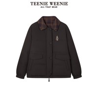 TEENIE WEENIE TeenieWeenie小熊2024年冬季新款两面穿短款羽绒服保暖外套面包服