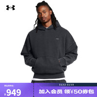 安德玛 UNDERARMOUR）秋冬Icon男子保暖运动休闲卫衣1386552 黑色001 M