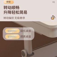 星奇堡 升降学习桌简易书桌学生课桌椅套装家用卧室抽屉桌子作业写字桌 白架