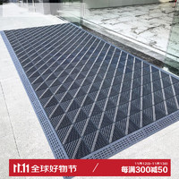 DIYIN 迪茵 入户门地垫 镂空拼接垫 防水防滑 60X90cm 加密单刷灰