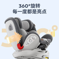 reebaby 瑞贝乐 360度旋转全注塑0-12岁儿童安全座椅婴儿宝宝可坐躺天鹅 星空蓝