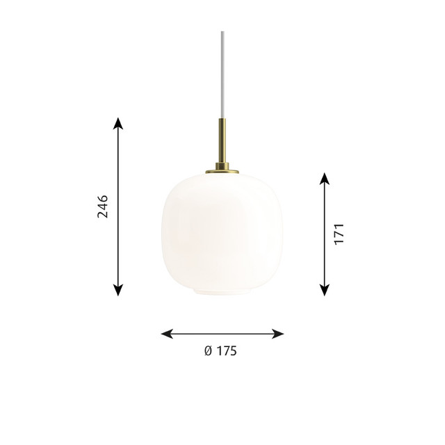 Louis Poulsen VL45 RADIOHUS PENDANT 吊灯 白色175