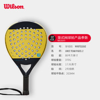 Wilson 威尔胜 官方新款笼式板式网球拍碳纤维专业男女单人拍Padel