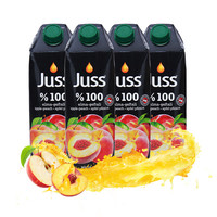 SunCo 圣可 桃子苹果混合果汁1L*4瓶