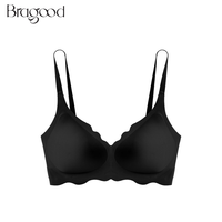 BRAGOOD 布谷 内衣女小胸聚拢无痕无钢圈文胸亲肤舒适3d果冻条收副乳薄款软支撑