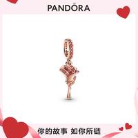 PANDORA 潘多拉 玫瑰吊饰玫瑰金时尚轻奢搭配项链显白女士礼物