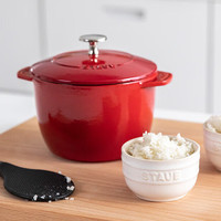 staub 珐宝 40511-828 炖锅(16cm、1.5L、铸铁、樱桃红)