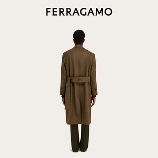 FERRAGAMO菲拉格慕男士宽松版型单排扣大衣778553