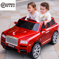 移动端、京东百亿补贴：BEIQIDUO 贝奇多 贝多奇beiduoqi库里南儿童电动汽车男女宝宝遥控玩具车可坐人可充电四轮越野车 烤漆红