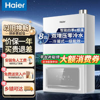 百亿补贴：Haier 海尔 JSLQ27-16ECO(12T)U1 强排式燃气热水器 16L