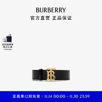 BURBERRY 博柏利 女士  双面两用皮革 TB 针扣腰带皮带