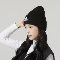 88VIP：adidas 阿迪达斯 LOGO BEANIE CUF 中性毛线帽 IB2651-081126