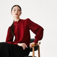 VERO MODA 中国风镂空立领拼接灯笼袖优雅针织毛衫