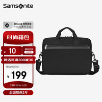 Samsonite 新秀丽 电脑包手提包14英寸男女大容量公文包笔记本包通勤 BP5*007 黑色