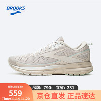 BROOKS 布鲁克斯 女子减震舒适跑鞋Trace 3轨迹1204011B水晶灰/玻璃蓝/白色38