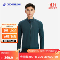 迪卡侬（DECATHLON）公路自行车骑行服男夹克长袖秋冬防风 RCR竞赛骑行夹克 青色 L