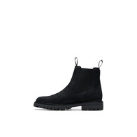 Clarks 其乐 Clarkridge系列 男士英伦风切尔西一脚蹬潮靴 261797227 黑色 39.5