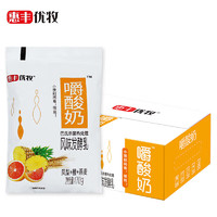 惠丰优牧 凤梨橙燕麦嚼酸奶170g*16袋