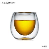 美斯尼 2032 耐热玻璃双层茶杯 65ml 透明