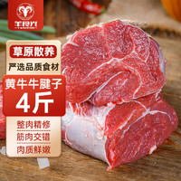 YASEEGO 羊食光 牛腱子新鲜牛肉五花牛腱子肉4斤健身食材牛腿肉商用源头直发包邮