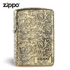 ZIPPO 之宝 美国进口 之宝（zippo） 防风煤油打火机不含油 ZBT-3-22b5面唐草之Zippo在侧-古铜色品牌直供