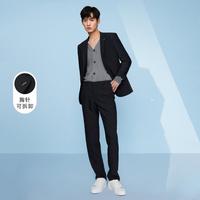 【商务挺括】春秋热销经典纯色商务绅士挺括有型修身男士西服套装