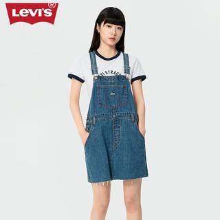 Levi's 李维斯 24春夏女士牛仔背带裙青春阳光时尚