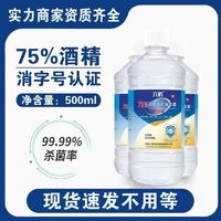 六鹤 酒精医用酒精喷雾500毫升家用大瓶免洗皮肤杀菌清洁乙醇消毒