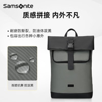 Samsonite 新秀丽 双肩包电脑包14英寸男女背包书包大容量翻盖时尚旅行包高中大学生