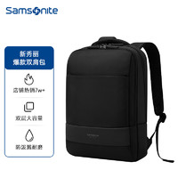 移动端、京东百亿补贴：Samsonite 新秀丽 双肩包电脑包15.6英寸男女大容量商务背包旅行包笔记本电脑包 BU