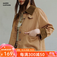 马登 复古女士显瘦工装夹克