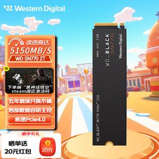 西部数据 SN750 NVMe M.2 固态硬盘 2TB（PCI-E3.0）