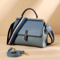 STIYA 斯提亚 时尚百搭贝壳包大容量邮差包宽肩带女士单肩斜挎包