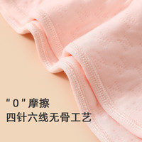 藤之木工房婴儿连体衣秋冬保暖套装0-4岁宝宝女夹棉哈衣女童秋季加厚衣服 和蛤-粉色(花花宇宙) 52码