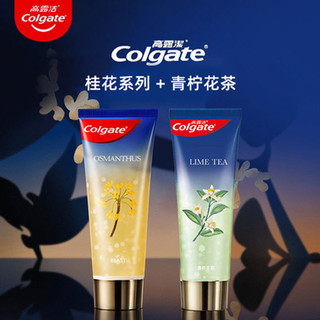 Colgate 高露洁 洁沁爽桂花95g+青柠花茶95g