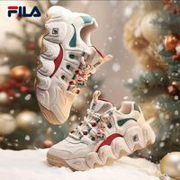 百亿补贴：FILA 斐乐 可颂面包鞋老爹鞋女鞋2024秋季运动鞋厚底休闲鞋