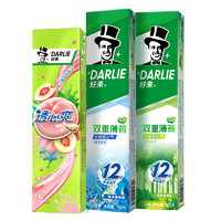 DARLIE 好来 原黑人牙膏透心爽冰桃双重薄荷森林海洋440g清新口气