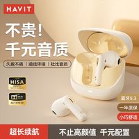 HAVIT 海威特 2024新款海威特无线蓝牙耳机超长续航无痛佩戴降噪运动安卓苹果