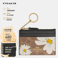 COACH 蔻驰 女士钱包CZ594IMTAM 棕黄色/黑色