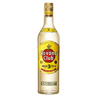 Havana Club 哈瓦那俱乐部 哈瓦纳俱乐部（Havana Club）名企严选 3年俱乐部朗姆酒哈瓦那古巴洋酒 700mL 1瓶