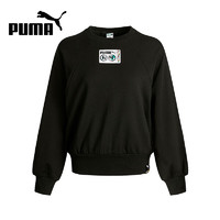 PUMA 彪马 运动服舒适圆领卫衣跑步训练健身套头衫 531292-01