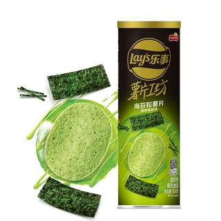 Lay's 乐事 薯片工坊 海苔粒薯片 香烤海苔味104克 休闲零食