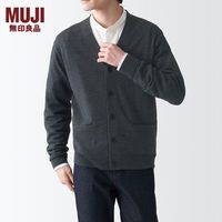 MUJI 無印良品 无印良品 MUJI 男式 美利奴羊毛针织衫