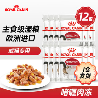 ROYAL CANIN 皇家 猫零食全价猫粮主食级湿粮软包猫适用 啫喱肉冻（成猫）85g