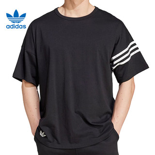 adidas 阿迪达斯 男子 三叶草系列 NEU C TEE 短袖 IW0972 A/L 黑色