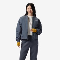 new balance NB官方正品女款纯色棒球领运动飞行夹克棉服WJ33507