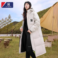 2024长款羽绒服男女同款加厚连帽休闲装保暖羽绒服A048